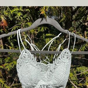 Lace Bralette blue/offwhite